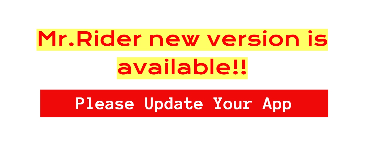 MrRider New app